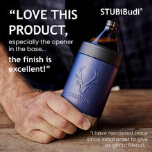 Load image into Gallery viewer, STUBiBudi 12oz Beer Cooler for Bottles and Cans with Bottle Opener (Navy)
