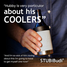 Load image into Gallery viewer, STUBiBudi 12oz Beer Cooler for Bottles and Cans with Bottle Opener (Mist Grey)
