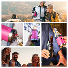 Load image into Gallery viewer, STUBiBudi 12oz Beer Cooler for Bottles and Cans with Bottle Opener (Pink)
