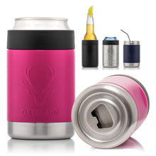 Load image into Gallery viewer, STUBiBudi 12oz Beer Cooler for Bottles and Cans with Bottle Opener (Pink)
